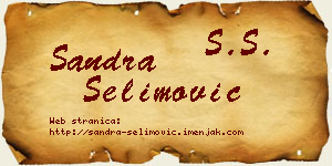 Sandra Selimović vizit kartica